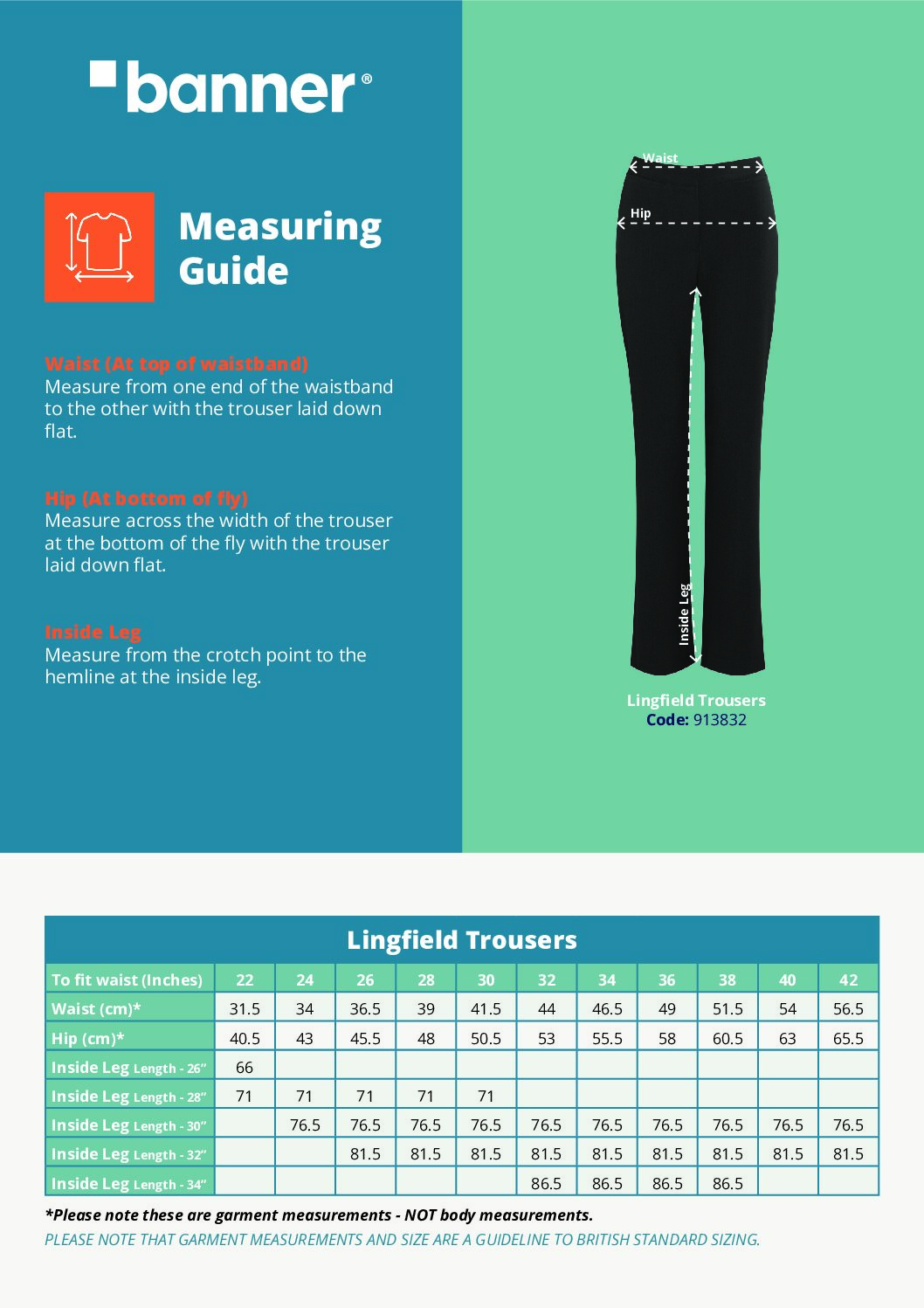 Alternative view of Lingfield Girls - Classic Bootleg Trouser